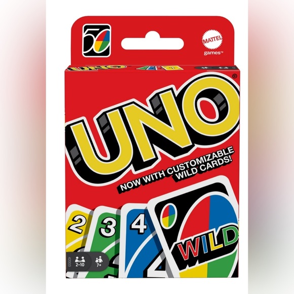 UNO Card Game for Kids, Adults & Game Night, Matching Colors & Numbers - Picture 1 of 2